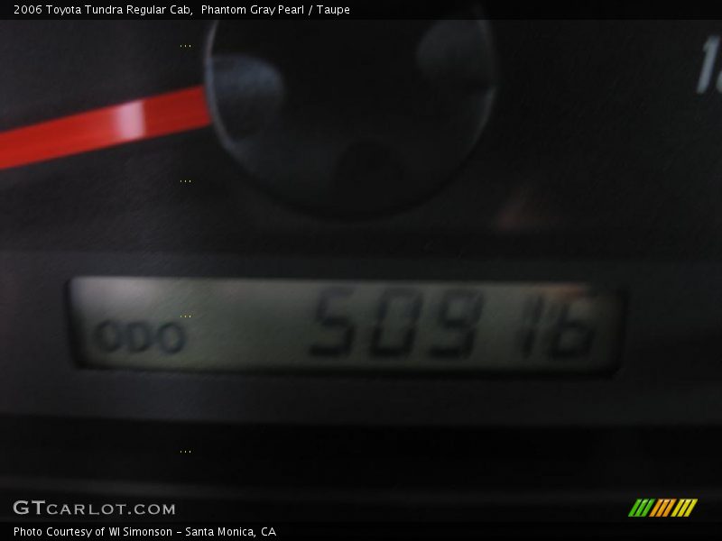 Phantom Gray Pearl / Taupe 2006 Toyota Tundra Regular Cab