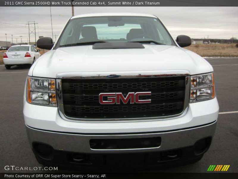 Summit White / Dark Titanium 2011 GMC Sierra 2500HD Work Truck Extended Cab 4x4