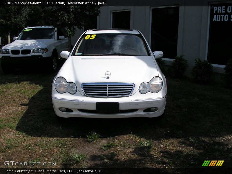 Alabaster White / Java 2003 Mercedes-Benz C 320 Sedan