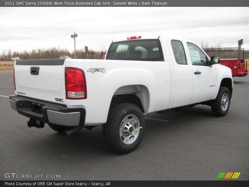 Summit White / Dark Titanium 2011 GMC Sierra 2500HD Work Truck Extended Cab 4x4