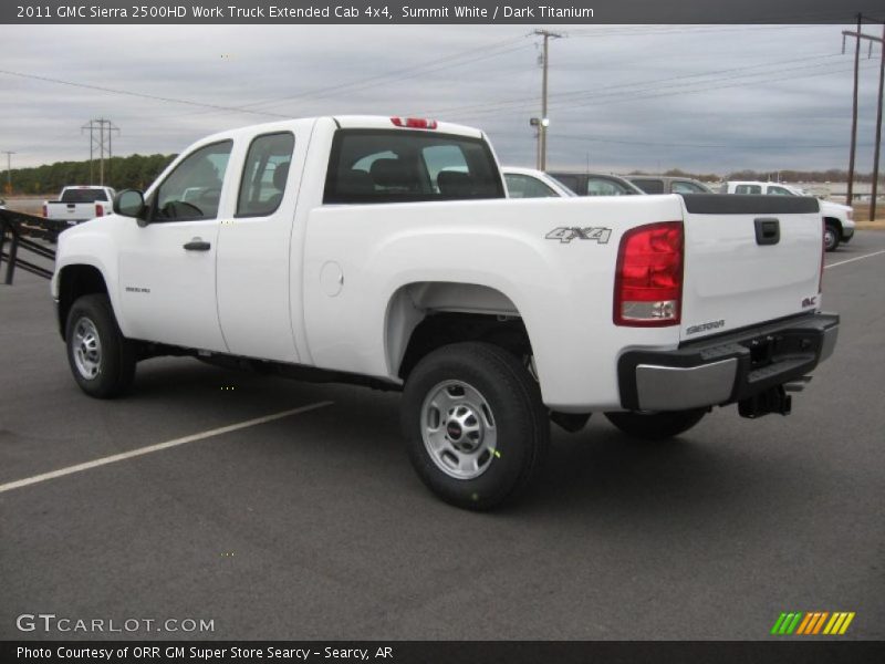 Summit White / Dark Titanium 2011 GMC Sierra 2500HD Work Truck Extended Cab 4x4