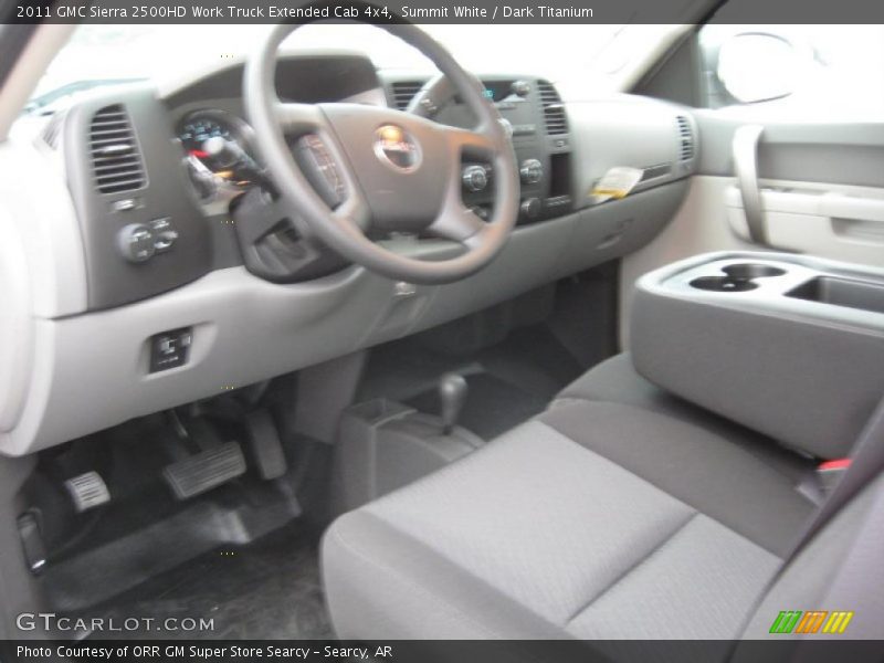 Summit White / Dark Titanium 2011 GMC Sierra 2500HD Work Truck Extended Cab 4x4