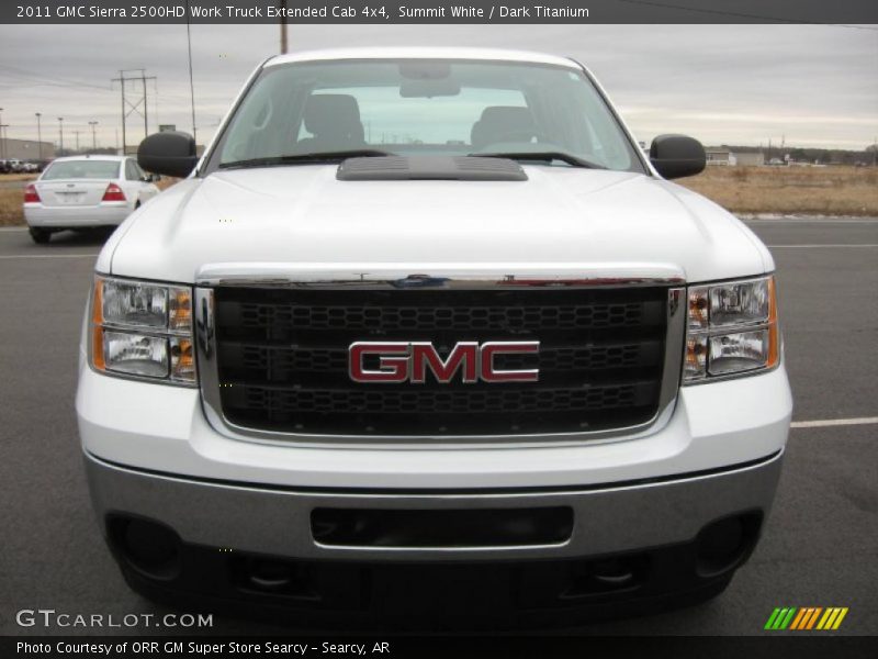 Summit White / Dark Titanium 2011 GMC Sierra 2500HD Work Truck Extended Cab 4x4