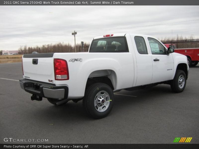 Summit White / Dark Titanium 2011 GMC Sierra 2500HD Work Truck Extended Cab 4x4