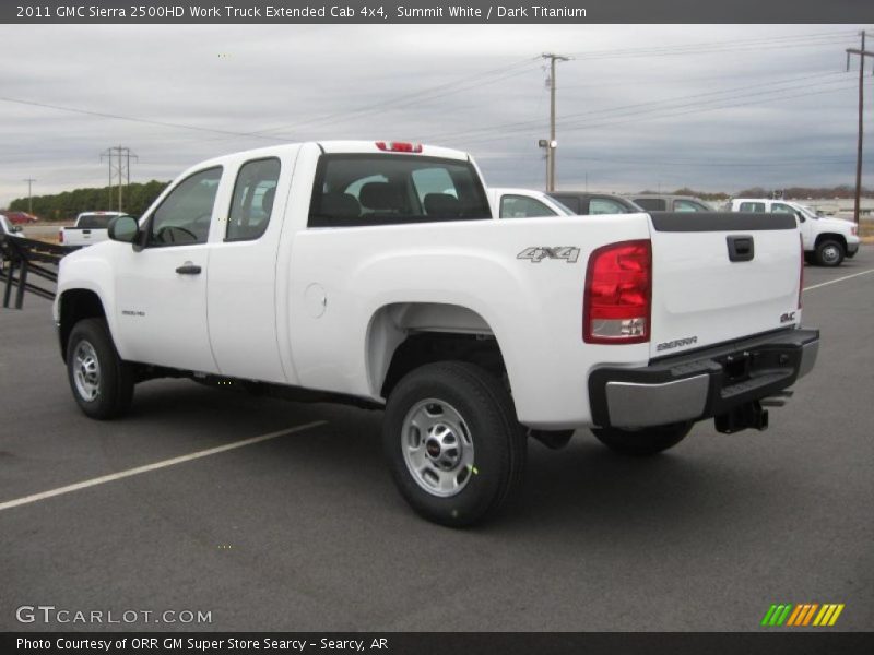 Summit White / Dark Titanium 2011 GMC Sierra 2500HD Work Truck Extended Cab 4x4