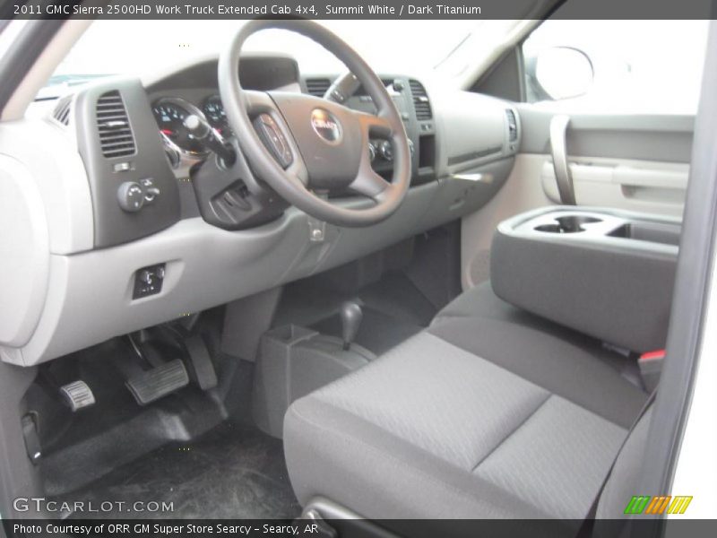 Summit White / Dark Titanium 2011 GMC Sierra 2500HD Work Truck Extended Cab 4x4