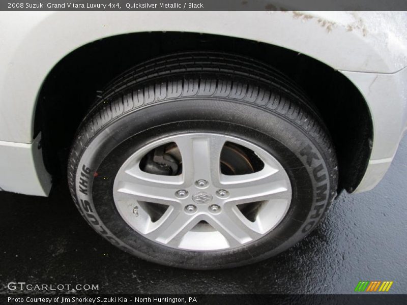 Quicksilver Metallic / Black 2008 Suzuki Grand Vitara Luxury 4x4