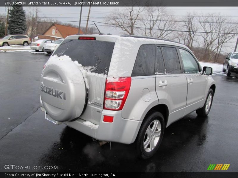 Quicksilver Metallic / Black 2008 Suzuki Grand Vitara Luxury 4x4