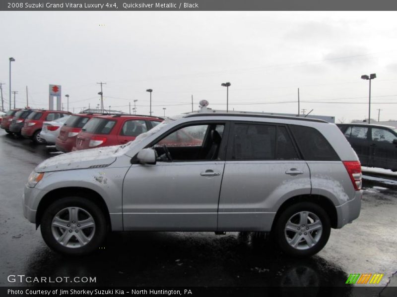 Quicksilver Metallic / Black 2008 Suzuki Grand Vitara Luxury 4x4