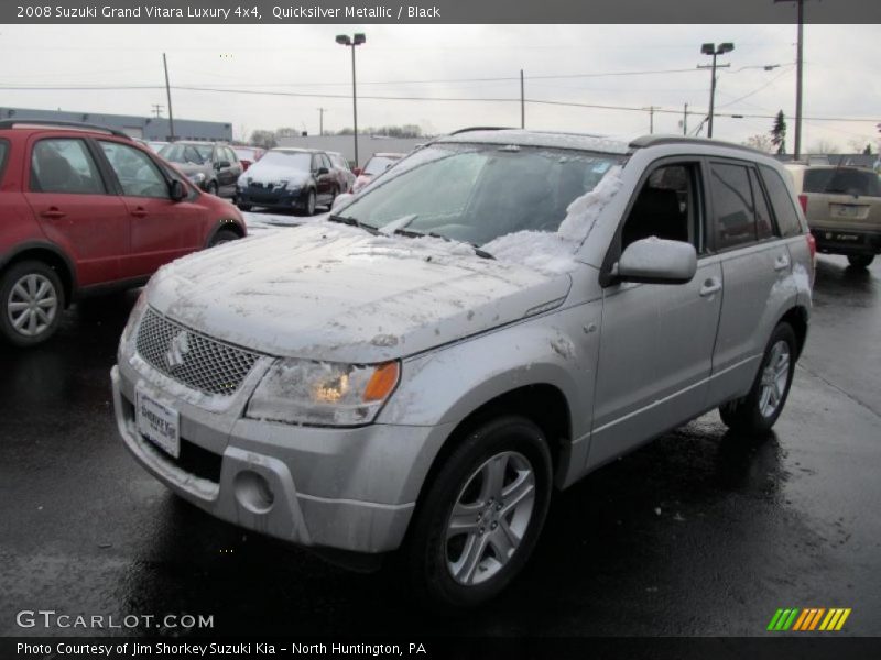 Quicksilver Metallic / Black 2008 Suzuki Grand Vitara Luxury 4x4