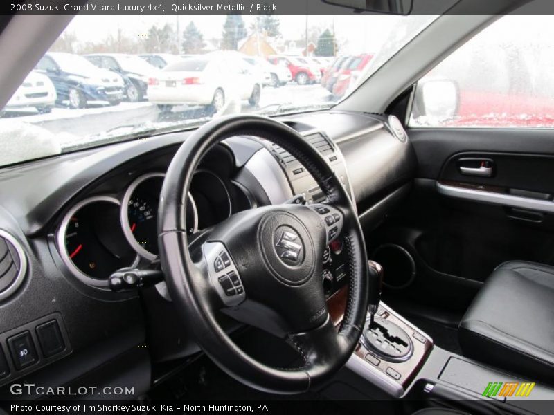 Quicksilver Metallic / Black 2008 Suzuki Grand Vitara Luxury 4x4