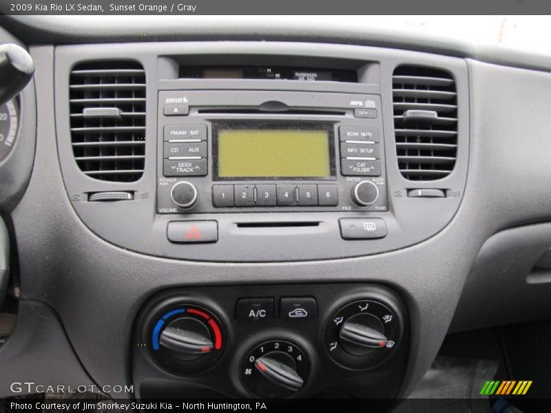 Sunset Orange / Gray 2009 Kia Rio LX Sedan