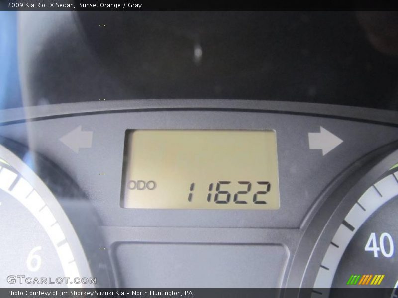 Sunset Orange / Gray 2009 Kia Rio LX Sedan