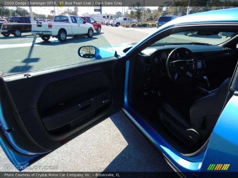 B5 Blue Pearl Coat / Dark Slate Gray 2009 Dodge Challenger SRT8
