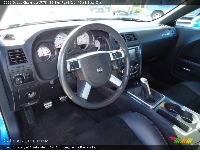 B5 Blue Pearl Coat / Dark Slate Gray 2009 Dodge Challenger SRT8