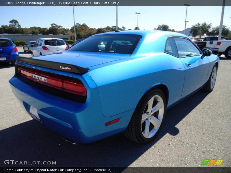 B5 Blue Pearl Coat / Dark Slate Gray 2009 Dodge Challenger SRT8