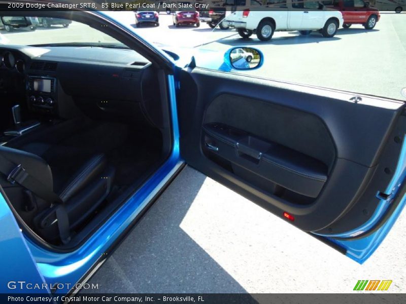 B5 Blue Pearl Coat / Dark Slate Gray 2009 Dodge Challenger SRT8