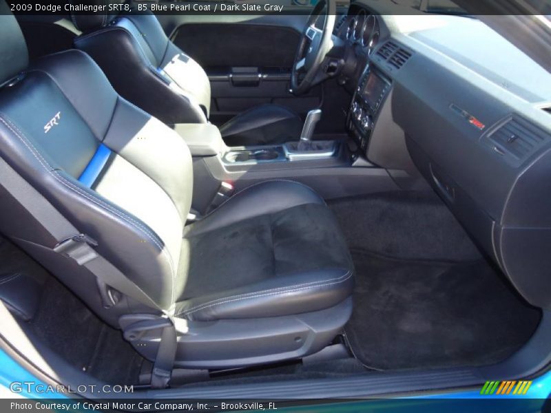 B5 Blue Pearl Coat / Dark Slate Gray 2009 Dodge Challenger SRT8