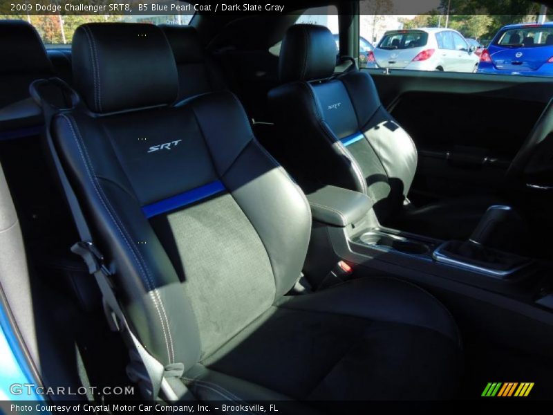 B5 Blue Pearl Coat / Dark Slate Gray 2009 Dodge Challenger SRT8