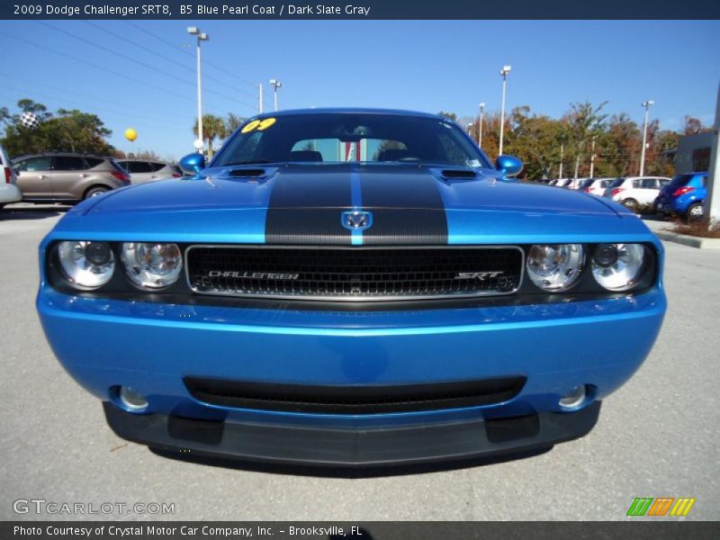 B5 Blue Pearl Coat / Dark Slate Gray 2009 Dodge Challenger SRT8