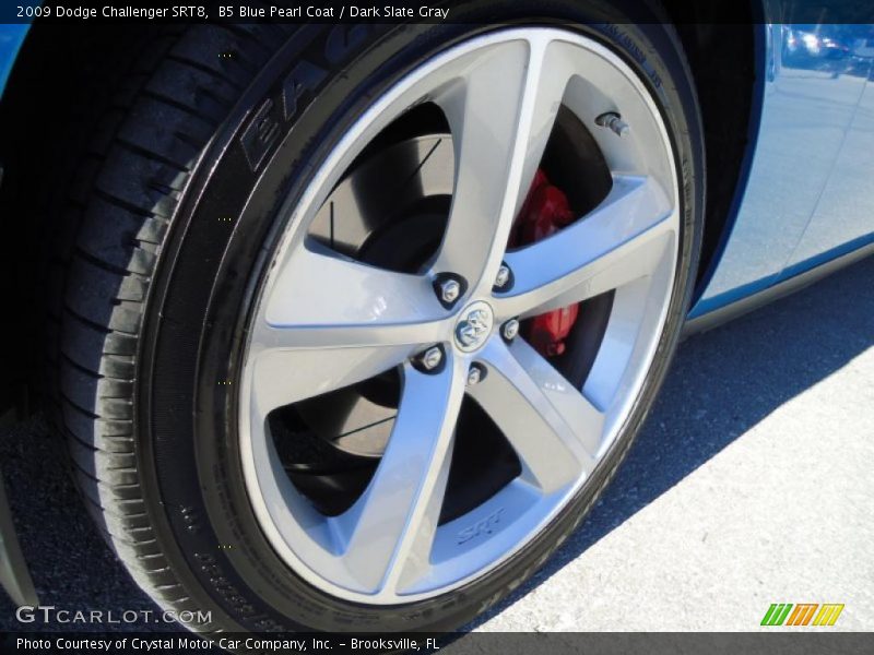 B5 Blue Pearl Coat / Dark Slate Gray 2009 Dodge Challenger SRT8