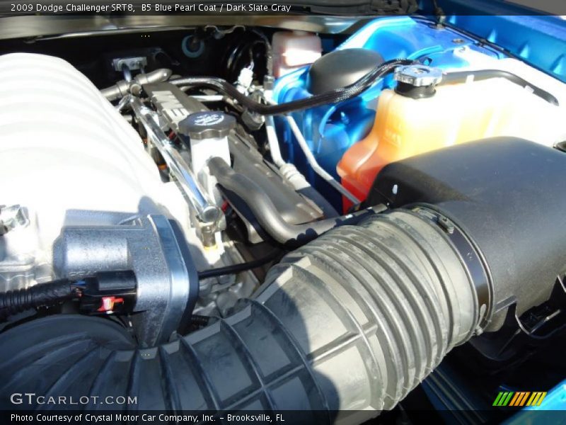 B5 Blue Pearl Coat / Dark Slate Gray 2009 Dodge Challenger SRT8