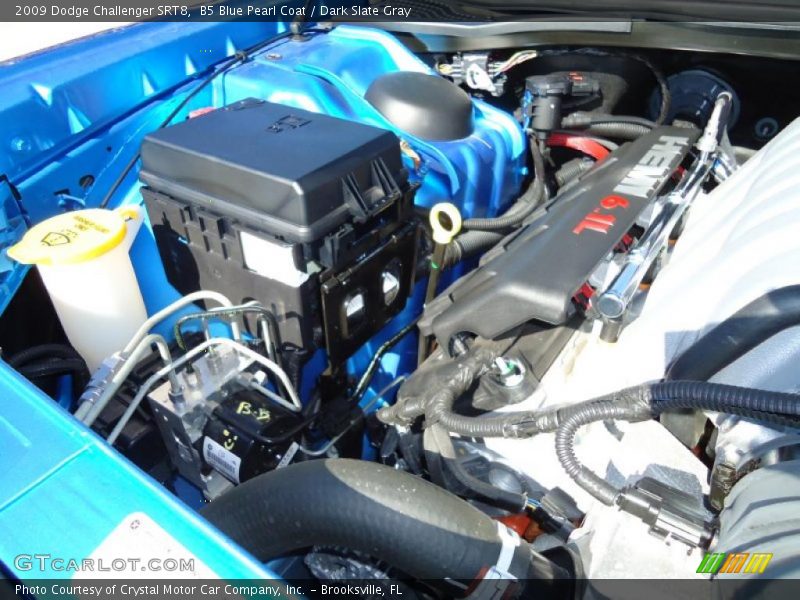 B5 Blue Pearl Coat / Dark Slate Gray 2009 Dodge Challenger SRT8