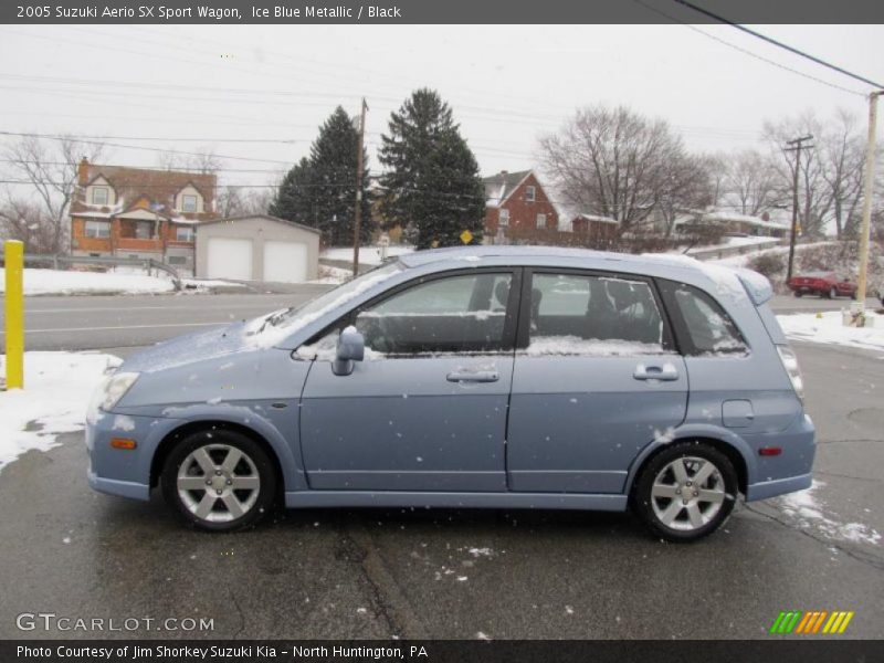 Ice Blue Metallic / Black 2005 Suzuki Aerio SX Sport Wagon