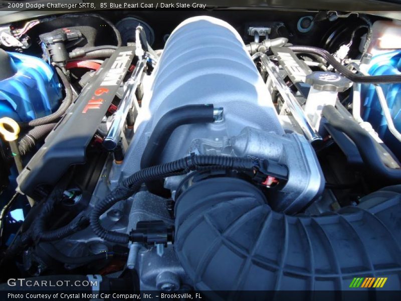 B5 Blue Pearl Coat / Dark Slate Gray 2009 Dodge Challenger SRT8