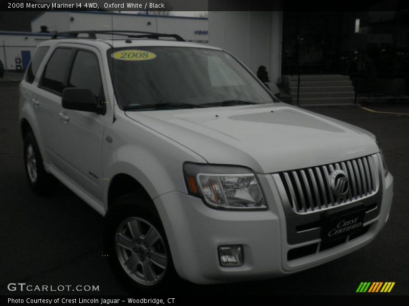 Oxford White / Black 2008 Mercury Mariner I4 4WD