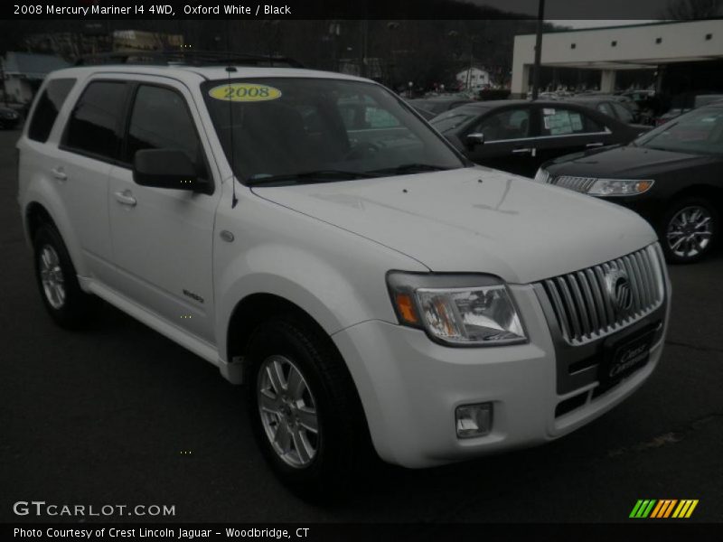 Oxford White / Black 2008 Mercury Mariner I4 4WD