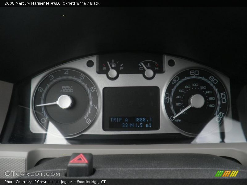 Oxford White / Black 2008 Mercury Mariner I4 4WD
