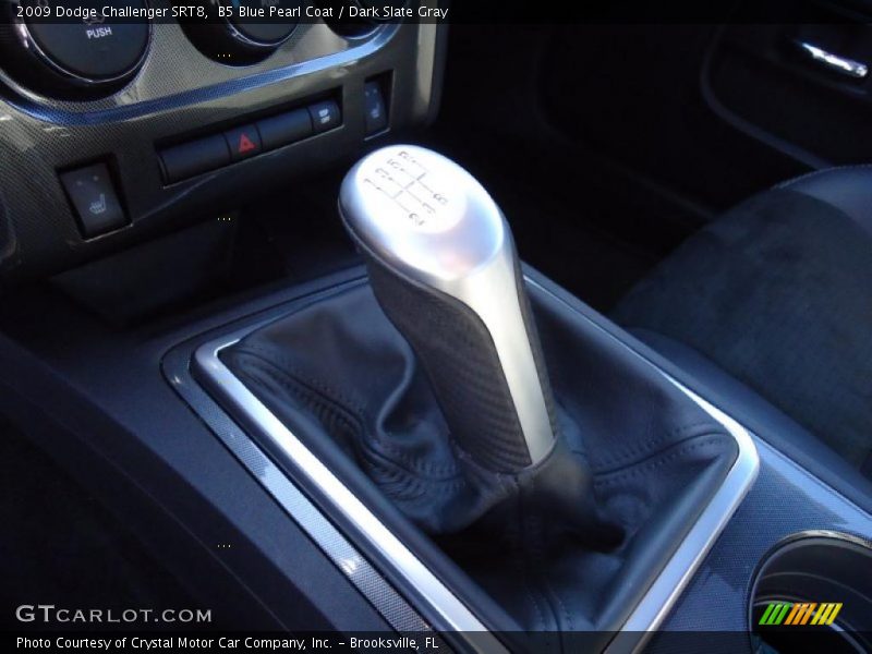 B5 Blue Pearl Coat / Dark Slate Gray 2009 Dodge Challenger SRT8