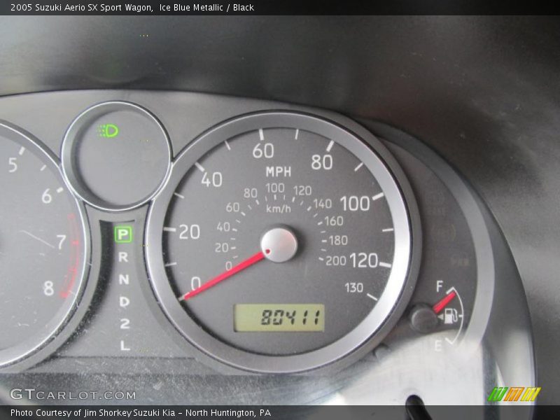 Ice Blue Metallic / Black 2005 Suzuki Aerio SX Sport Wagon