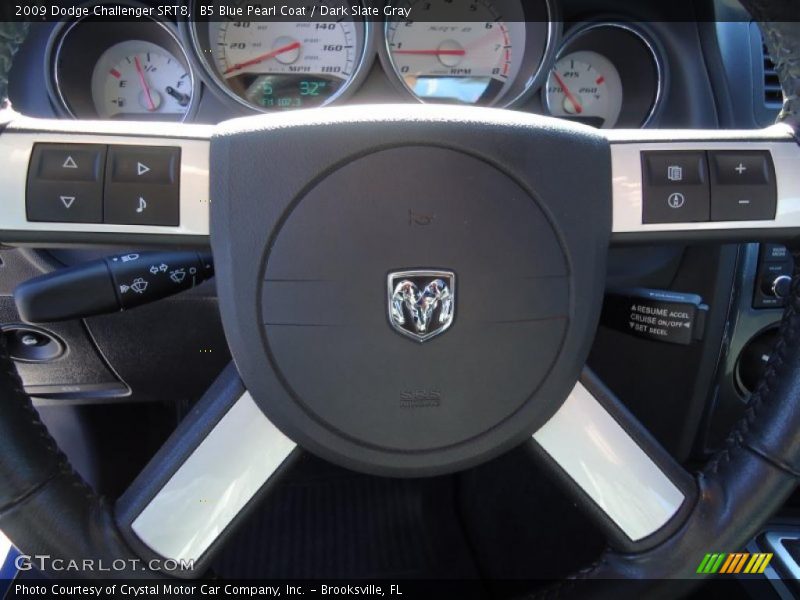 B5 Blue Pearl Coat / Dark Slate Gray 2009 Dodge Challenger SRT8