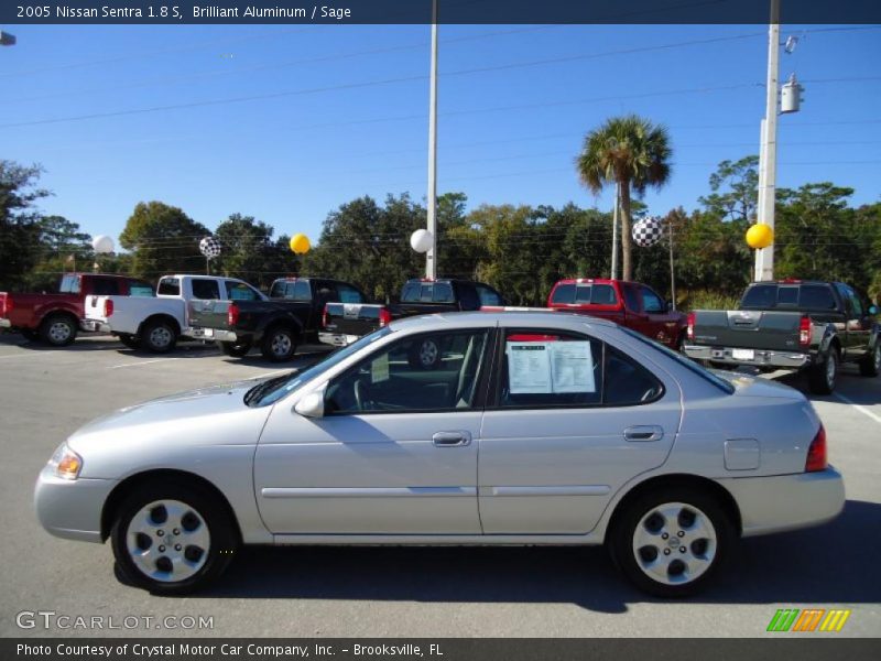 Brilliant Aluminum / Sage 2005 Nissan Sentra 1.8 S