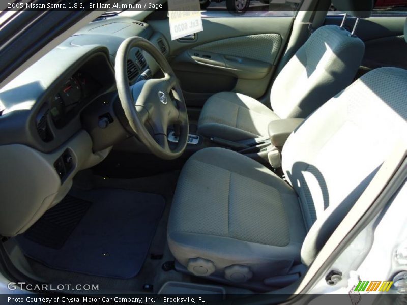 Brilliant Aluminum / Sage 2005 Nissan Sentra 1.8 S