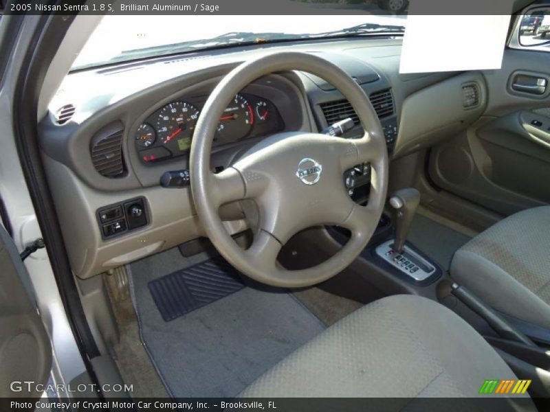 Brilliant Aluminum / Sage 2005 Nissan Sentra 1.8 S