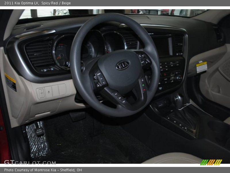 Spicy Red / Beige 2011 Kia Optima LX