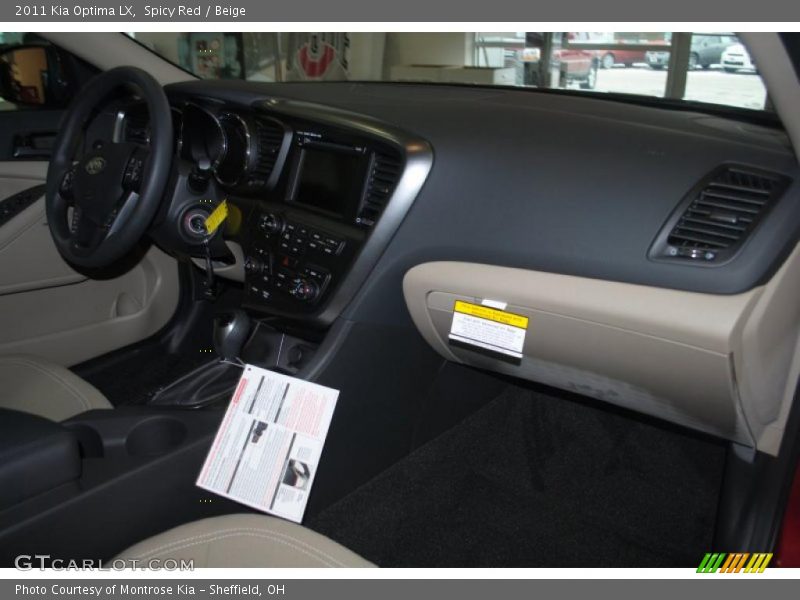 Spicy Red / Beige 2011 Kia Optima LX