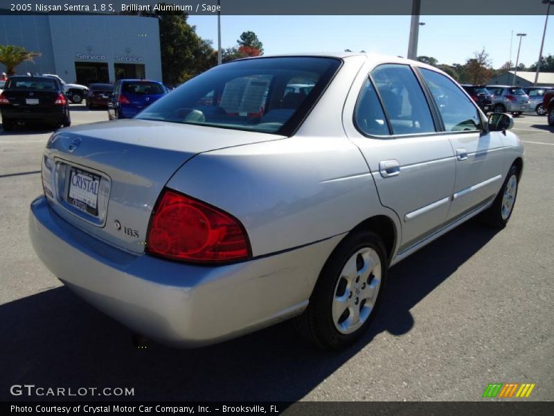 Brilliant Aluminum / Sage 2005 Nissan Sentra 1.8 S