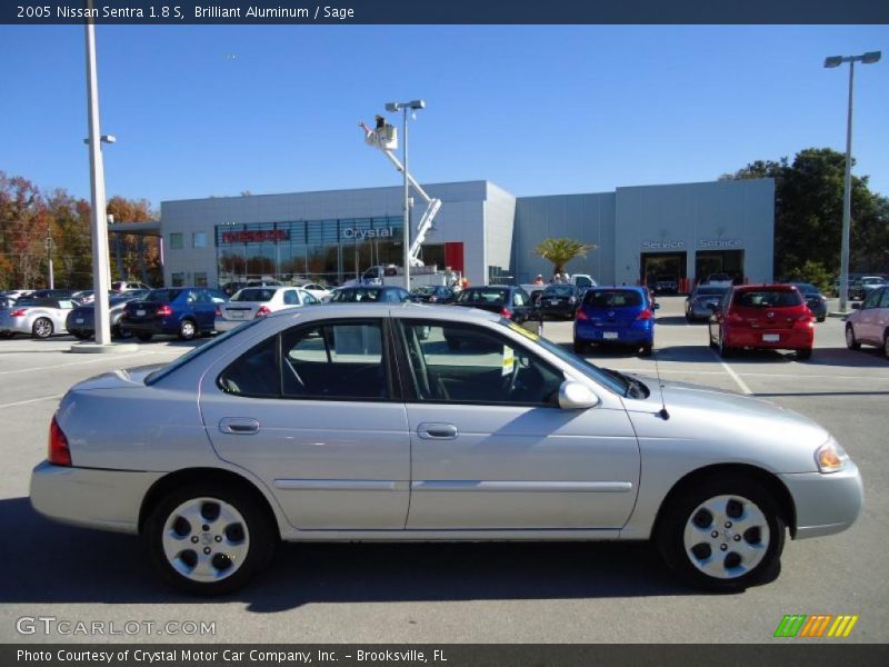 Brilliant Aluminum / Sage 2005 Nissan Sentra 1.8 S