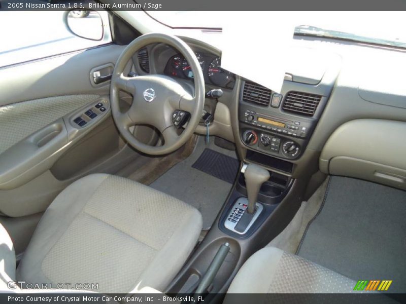 Brilliant Aluminum / Sage 2005 Nissan Sentra 1.8 S