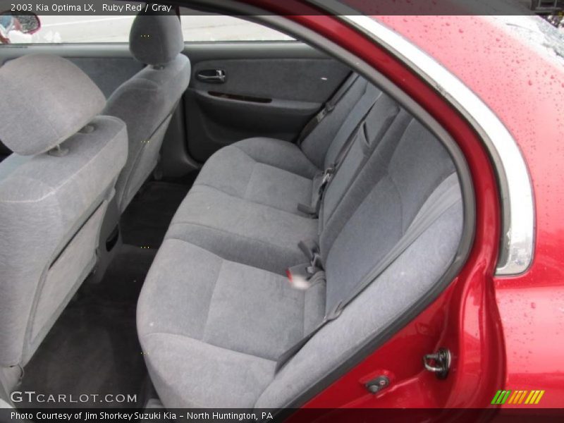 Ruby Red / Gray 2003 Kia Optima LX