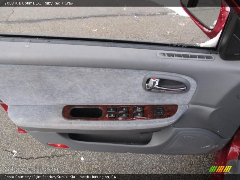 Ruby Red / Gray 2003 Kia Optima LX