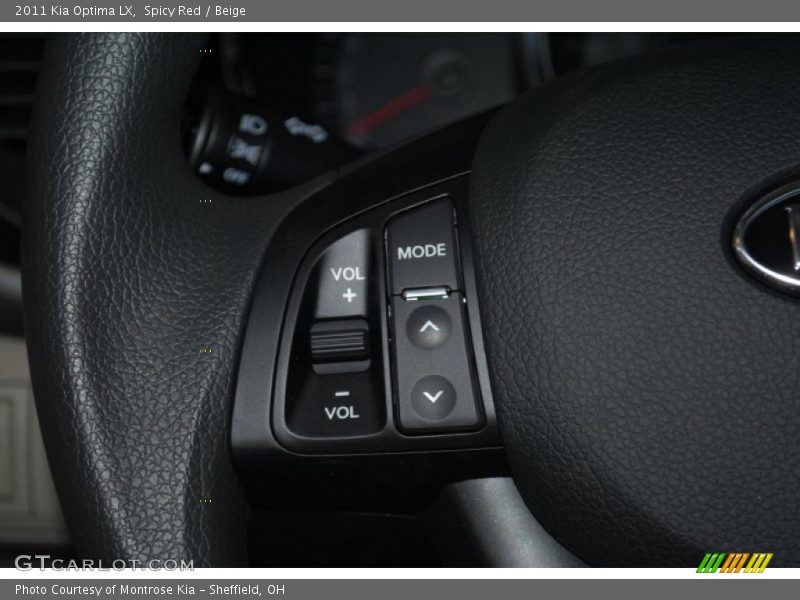 Spicy Red / Beige 2011 Kia Optima LX