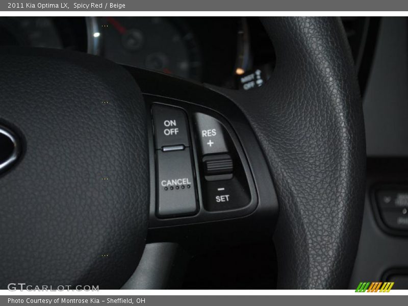 Spicy Red / Beige 2011 Kia Optima LX