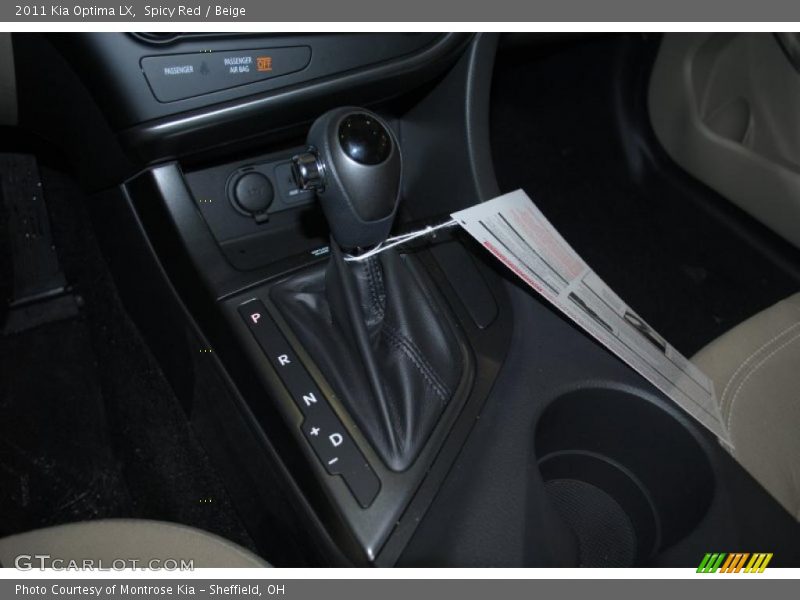 Spicy Red / Beige 2011 Kia Optima LX