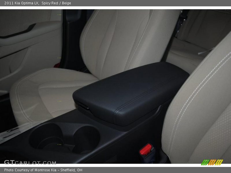 Spicy Red / Beige 2011 Kia Optima LX