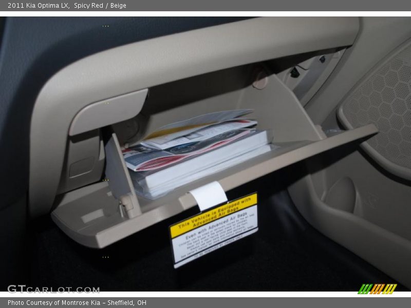 Spicy Red / Beige 2011 Kia Optima LX